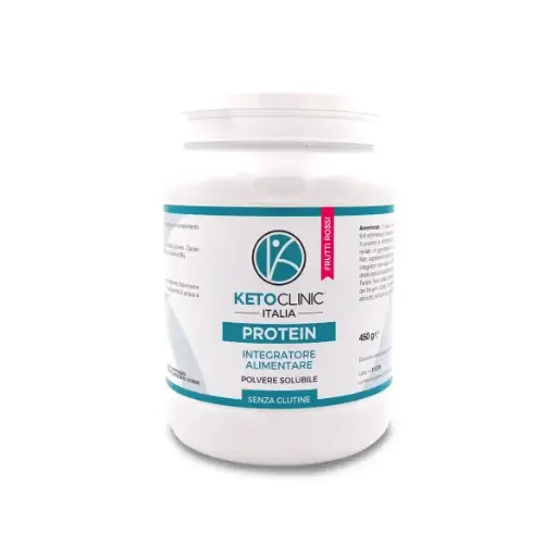 Protein – Integratore Alimentare – Gusto Frutti Rossi – 450g – KetoClinic
